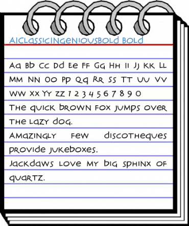 AIClassicIngeniousBold Bold Font