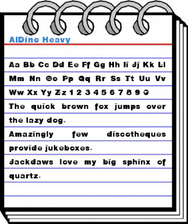 AIDino Heavy Font
