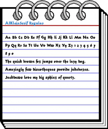 AIKleinSerif Regular Font