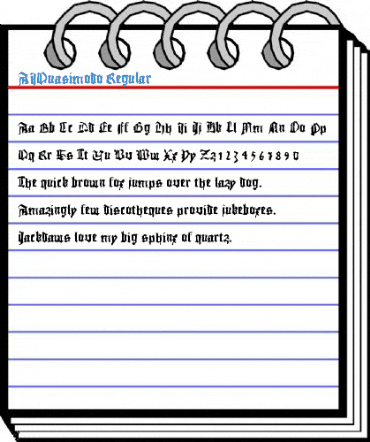 AIQuasimodo Regular Font