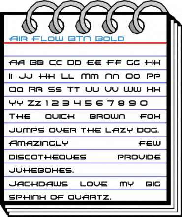 Air Flow BTN Bold Font