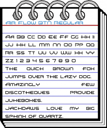 Air Flow BTN Regular Font