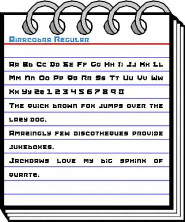 Airacobra Regular Font