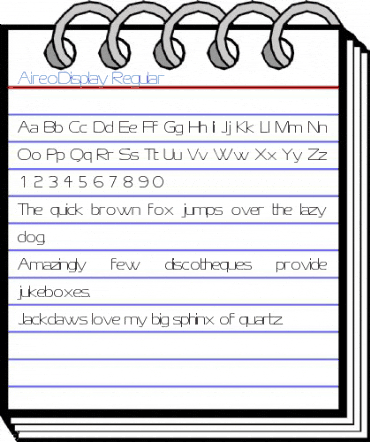 AireoDisplay Regular Font