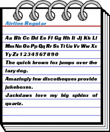 Airline Regular Font
