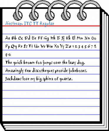 Airstream ITC TT Regular Font