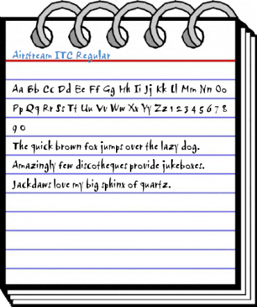 Airstream ITC Regular Font