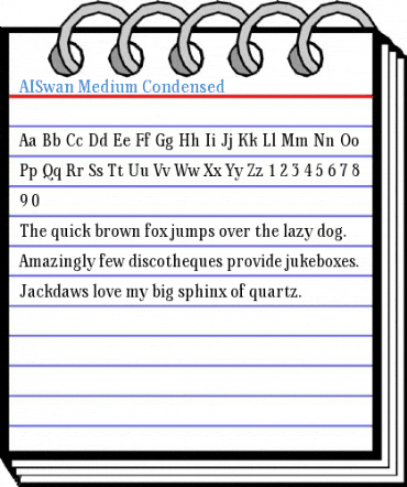 AISwan Medium Condensed Font