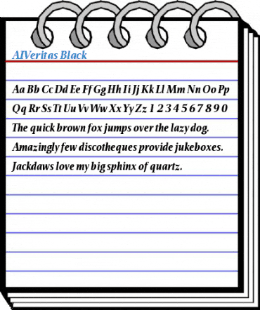 AIVeritas Black Font