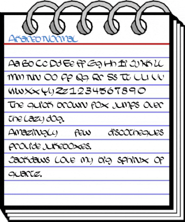 Akareb Normal Font