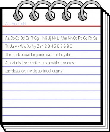 Akazan Light Font