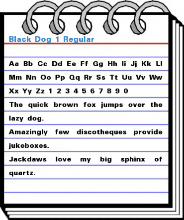 Black Dog 1 Regular Font