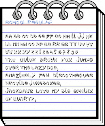 SCHOOL Regular Font