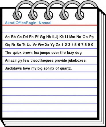 AkrutiOfficeRagini Normal Font