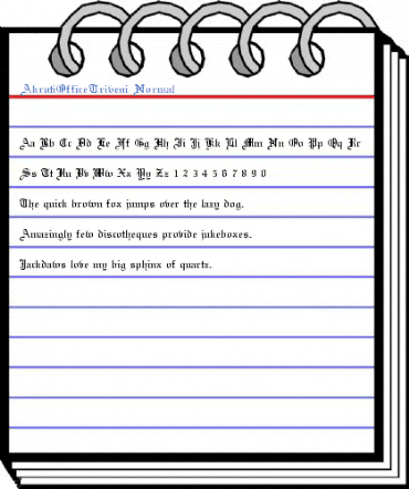AkrutiOfficeTriveni Normal Font
