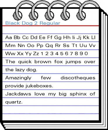 Black Dog 2 Regular Font