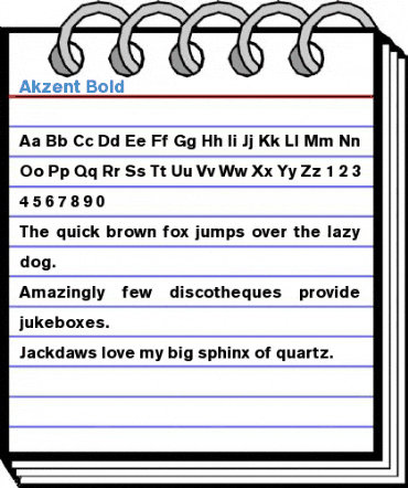 Akzent Bold Font