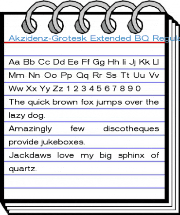 Akzidenz-Grotesk Extended BQ Regular Font