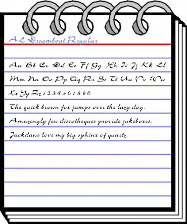 AL Dreamboat Regular Font