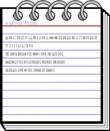 AL Landscape Regular Font