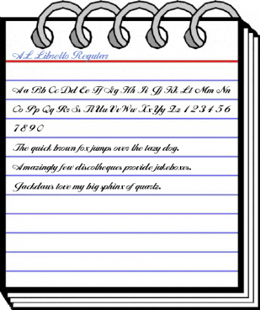AL Libretto Regular Font