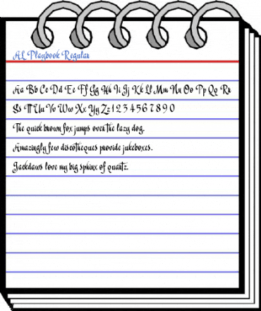 AL Playbook Regular Font