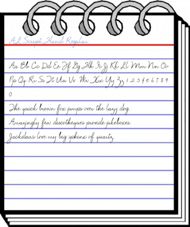AL Script Hand Font