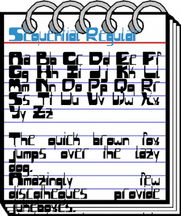 Sequential Regular Font