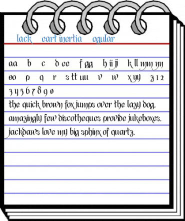 Black Heart Inertia Regular Font