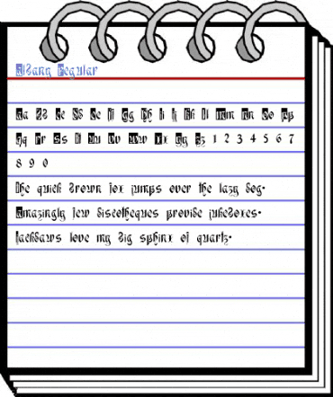 Albany Regular Font
