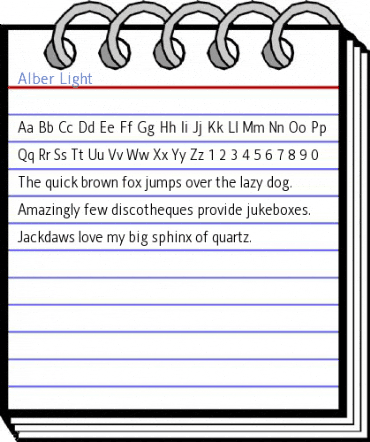 Alber Light Font