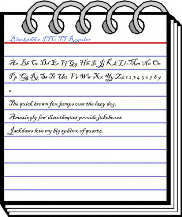 Blackadder ITC TT Regular Font
