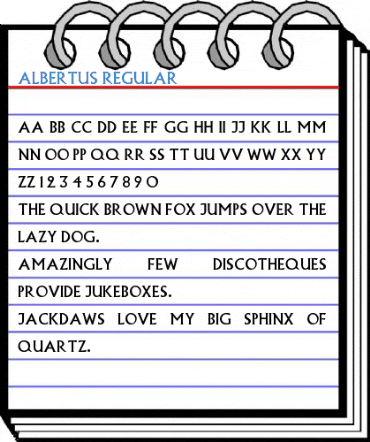 Albertus Regular Font