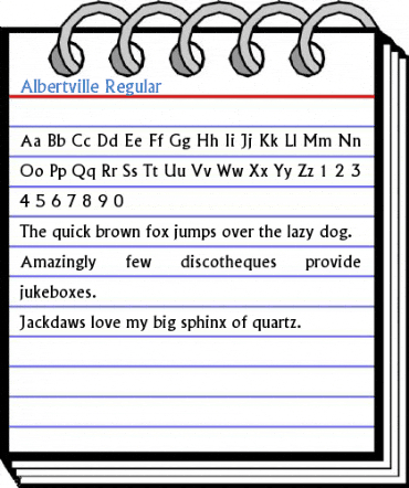 Albertville Regular Font