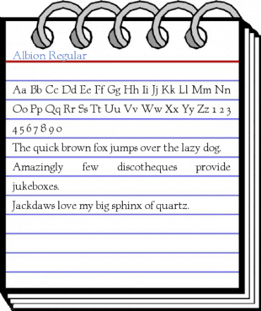 Albion Regular Font