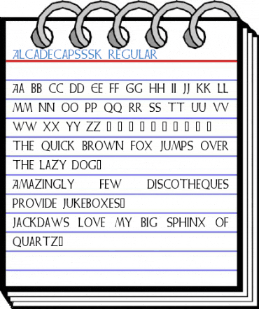 AlcadeCapsSSK Regular Font