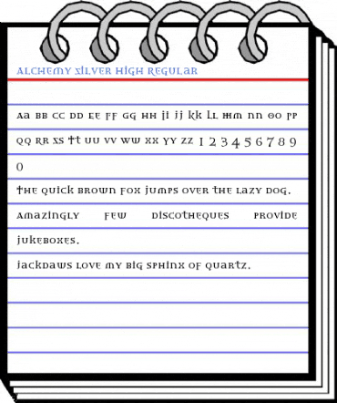 Alchemy Silver High Regular Font