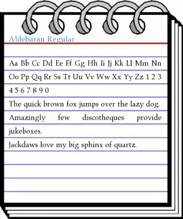 Aldebaran Regular Font