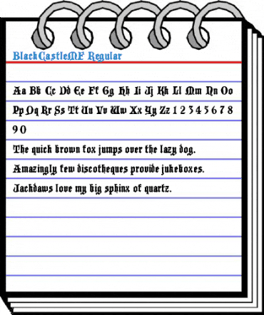 BlackCastleMF Regular Font