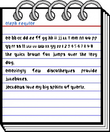 Aleph Regular Font
