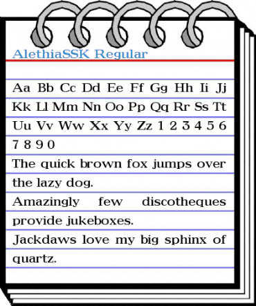 AlethiaSSK Font