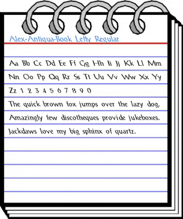 Alex-Antiqua-Book Lefty Regular Font