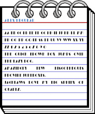 Alex Regular Font