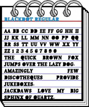 BlackDot Regular Font