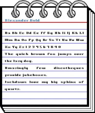 Alexander Bold Font