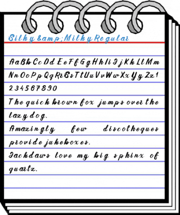 Silky & Milky Regular Font