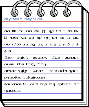 ALGHERO Regular Font