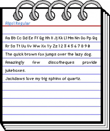 Algol Regular Font