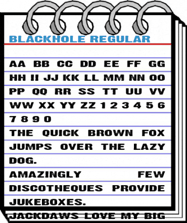 Blackhole Regular Font