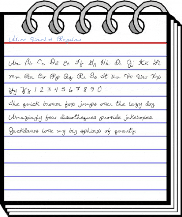 Alice Wachol Regular Font